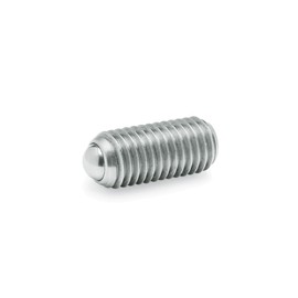 Ganter Normelemente GN 615.3-M16-KN Spring Plungers with Hexagonal Socket, 3-M16-KN Spring, Silver, Thread d1: M16