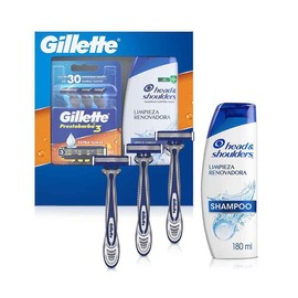 Pack Rastrillos Extra suaves 3 Piezas + Shampoo 180ml