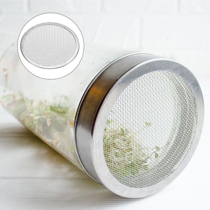 PATIKIL Germination Lids, 6 Pieces 70 mm Stainless Steel Strainer