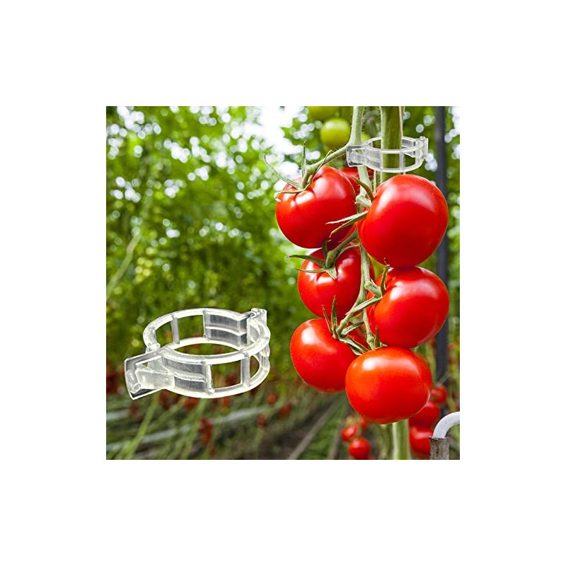 Piteno 300Pcs Tomato Clips - Durable Plant Support for Garden