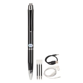 Digital Voice Recorder Portable Pen Voice to Text Noise Reduction Voice Activated Recorder Pen for Lecture Meeting Class Neutral English, Black 8GB