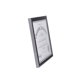 Malden International Designs Wooden Document Frame, 8.5x11, Black