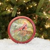 Mark Feldstein Wild Wings December Dawn Cardinal Round Red Frame