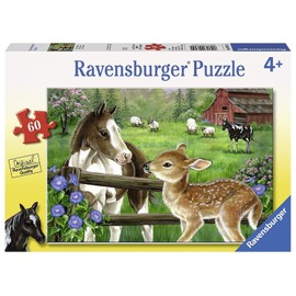 Ravensburger New Neighbors 60 Piece Jigsaw Puzzle for Kids – Every Piece is Unique, Pieces Fit Together Perfectly