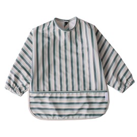 kalavika Meal Apron, Long Sleeve, 6 to 54 Months, Baby Meal Style, Girls, Boys, Baby Bib, Waterproof, Lightweight, Smocked with Pockets, Children's Meal Apron, Nursery School, Baby Gift, Baby Gift,