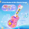Toddler Guitar Toy for 2-5 Year Olds, 2-in-1 Kids Electric