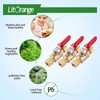 Litorange 1 Pack Lead-Free Brass Mini Ball Valve Shut Off