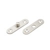 Ruiwaer 4 Sets 360 Degree Swivel Hidden Hinges Silver Removable