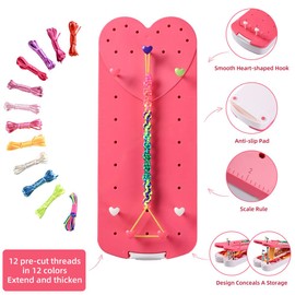 QDGMXIV Bracelet Making Kit Toys, Ages 7 8 9 10 11 12 Year Old Girls Gifts Ideas, Birthday Present for Teen Girl, Arts and Crafts RP