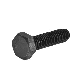 uxcell M8-1.25 x 30mm Left Hand Hex Head Bolt, Black Oxide Carbon Steel Reverse Fully Threaded Fastener Screws Bolts for Machinery, Automobiles and Construction