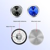 Liyquint 2 Pieces Stick on Dashboard Car Clock,Mini Tiny Small