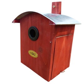 Habau 2964 nesting box, round roof, red