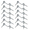 Jiozermi 12pcs 1.5 Inch Cabin Hook and Eye Latch with