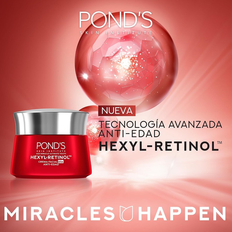 POND'S Crema Facial Antiedad Día Age Miracle Ultimate Youth, 50g