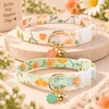 Cotton Breakaway Cat Collar with Bell – Cute Adjustable Kitten