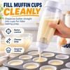 Hand-Crank Batter Dispenser for Baking – Silicone Mixing and Measuring