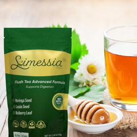 Robutop Simessia Tea – Natural Digestive Support Herbal Blend with Lotus Leaf, Cassia Seed, Mulberry Leaf, Moringa Seed & Green Tea, 14 Vegan Gluten-Free Tea Bags
