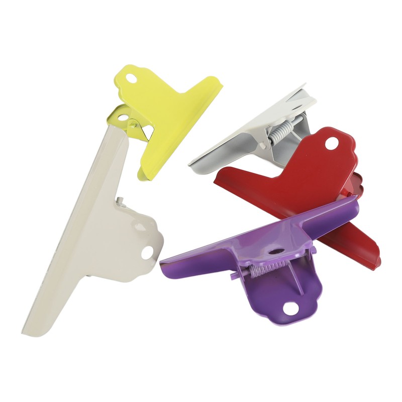 5pcs Colorful Metal Bull Hinge Clips Wall Hanging Heavy Duty