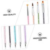 PACKOVE 1set Double-ended Nail Art Tool Set Manicure Pen Brush