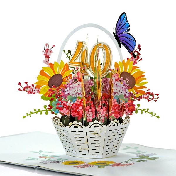 CUTPOPUP Daisy Bouquet, 11" x 11", 3D Popup Birthday Greeting