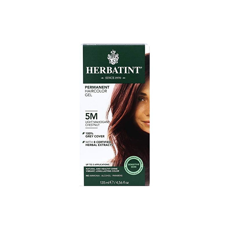 Herbatint, Hair Color Light Mahogany Chesnut 5M, 4 Fl Oz