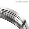 MECCANIXITY 1 Roll 10 Meter Nickel-Plated Steel Strip, Connecting Plate