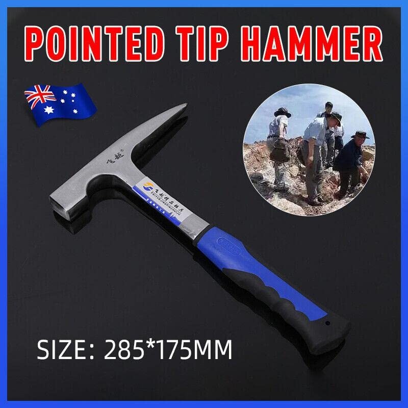 AIMALL Geologist Rock Pick Pointed Tip Geological Hammer for Prospecting,