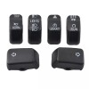 Trichtu Mount 6x Hand Control Black Switch Cap Kit For