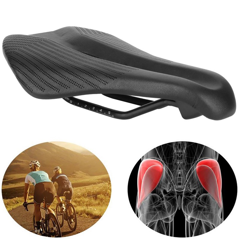 Atificial Leather Bike Cushion Breathable Bicycle Saddle Thickened Anti Water