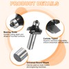 sourcing map Roundover Router Bit 1/2" Shank 3/4" Cut Diameter