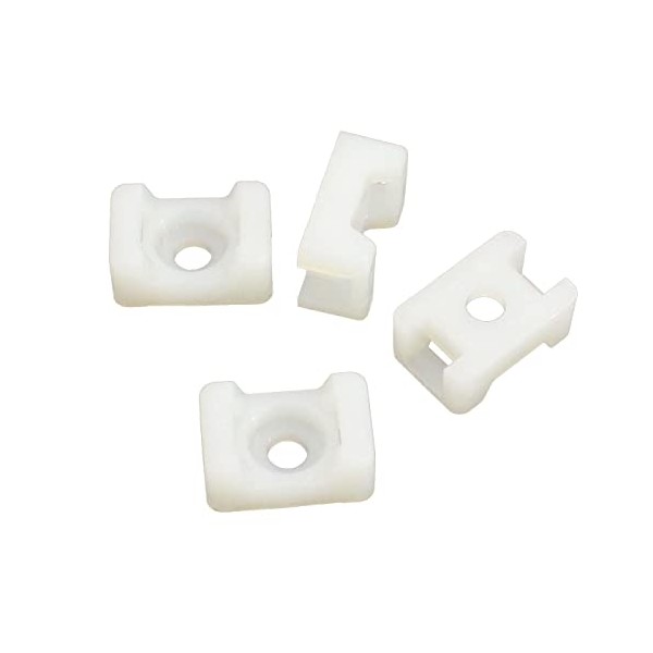 100x Screw base for Cable ties 15x10mm Mounting base ;