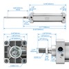 Baomain Pneumatic Air Cylinder SC 50 x 250, PT 1/4