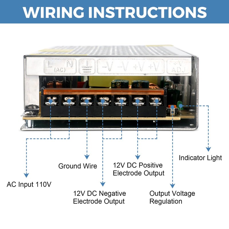 HPMN 12V 15A Power Supply 180W Switching Power Transformer AC