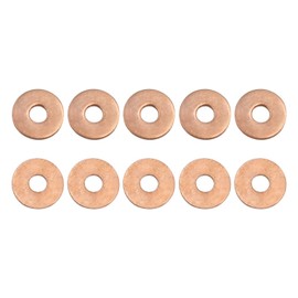 DTGN 4mmx12mmx1mm(IDxODxT) Flat Copper Sealing Washers - 20Pack - Good for Industrial Machinery M4 Screws - Copper Flat Ring Gaskets
