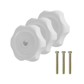 UOMIO RV Window and Vent Knob Replacement Kit - 3 Pack Durable RV Camper Window Crank Handles - Universal Fit for Most Window Crank Handle Replacement on RV, Camper, Trailer Windows and Vents White
