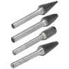 4Pcs Carbide Burr 12mm Durable Sturdy Tungsten Steel Convenient Wide