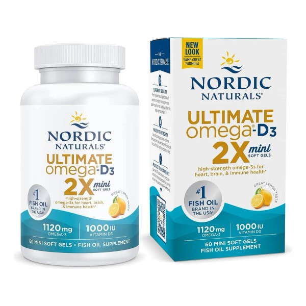 Nordic Naturals Ultimate Omega D3 2x Mini 1120 Mg 60