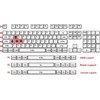 Replacement WASD Keycaps UV Coating Backlit Double Shot Cute Keycap