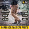 Aggressor Flex - Tactical Pants - Men Black Cotton with