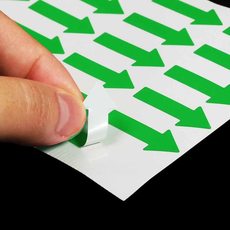 PATIKIL Small Arrow Sticker Label 1.2 x 0.5 Inch Pack