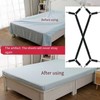 LORJE 2 PCS Bed Sheet Clips Keep Bedsheets, Adjustable Triangle