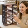 WodGod Cassette Tape Storage Box, Wood Cassette Rack, Wooden Cassette