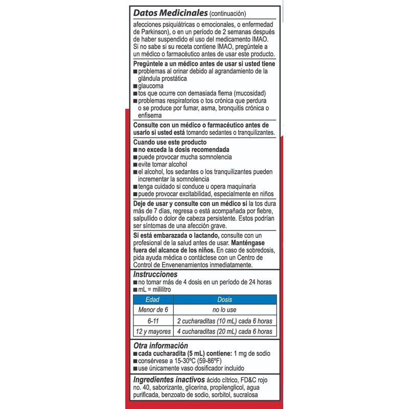 Bactimicina Children's Cough and Cold Liquid, Made in USA, 4