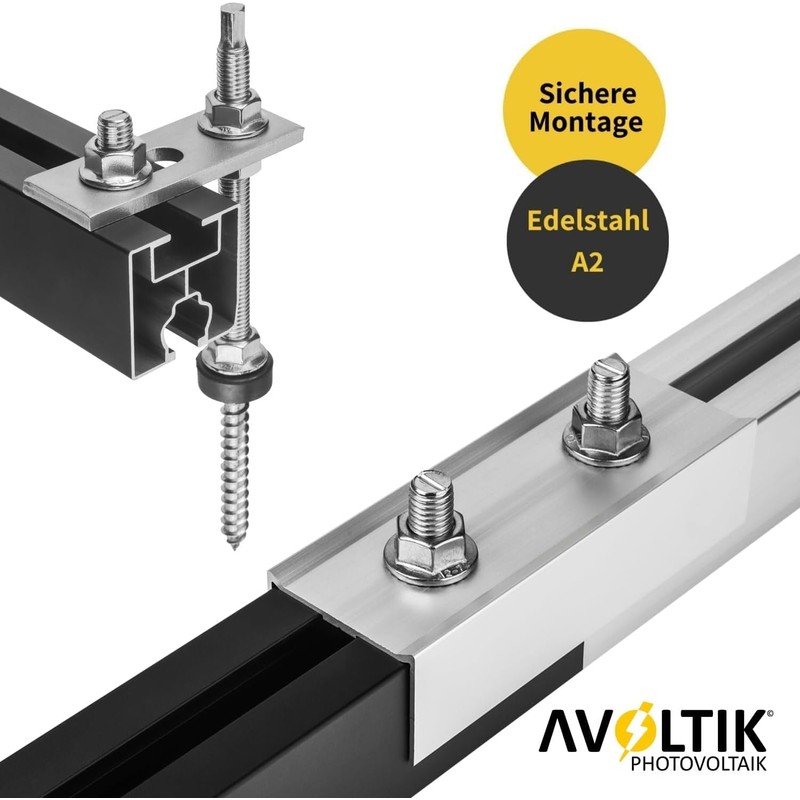 Avoltik 50 x Hammer Head Screws M8 I 25 mm