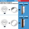 2 Pack Boat Slam Latch 2" Zinc Alloy RV Flush