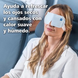 Zeiss Antifaz relajante Refresca y relaja ojo cansado, auto calentable Paquete con 4 piezas