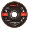 Amtech V0400 115mm 80 grit flap disc