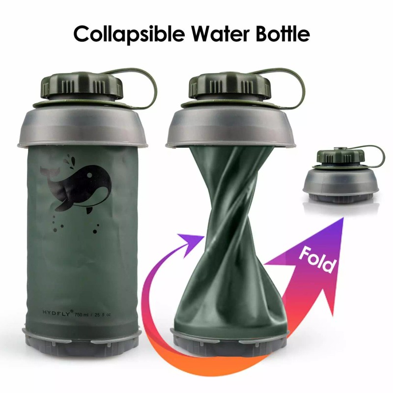 SimPure Water Purifier Bottle Filter Bottle w/Straw,Reusab