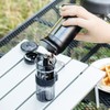 &NE NKW-375 Portable Coffee Canister, Nikii Cafe, Black, Diameter 2.4