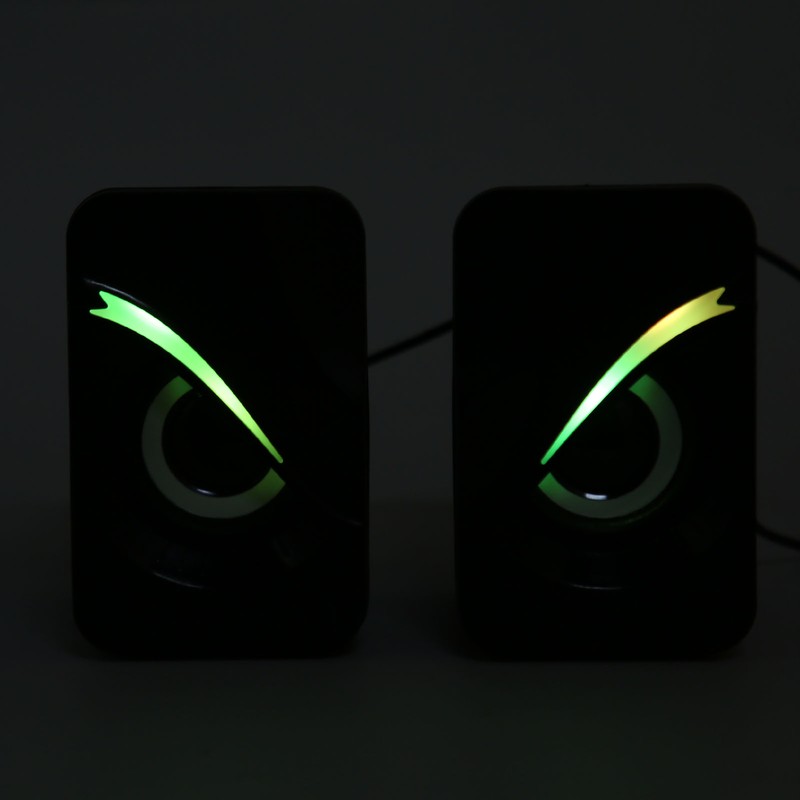 Computer Speaker USB Powered Wired Volume Control Mini Desktop Speaker